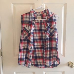 Plaid button up